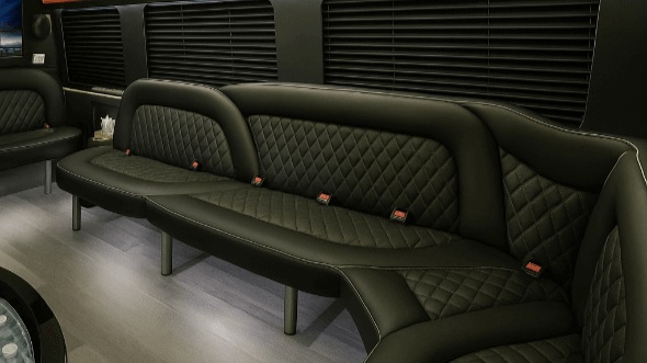 Interior of Vancouver Party Bus Company's 15 Passenger Party Bus in Corvallis