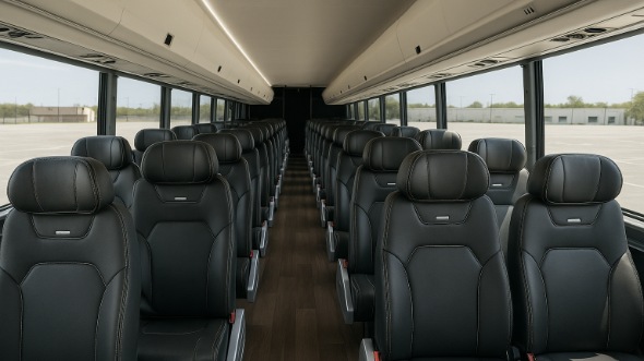 Interior of Vancouver Party Bus Company's 25 Passenger Mini Bus in Vancouver