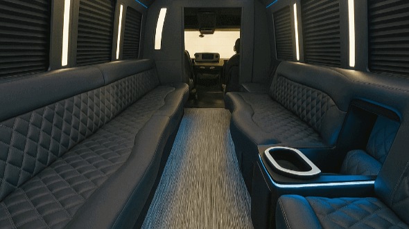 Interior of Vancouver Party Bus Company's 40 Passenger Party Bus in Albany