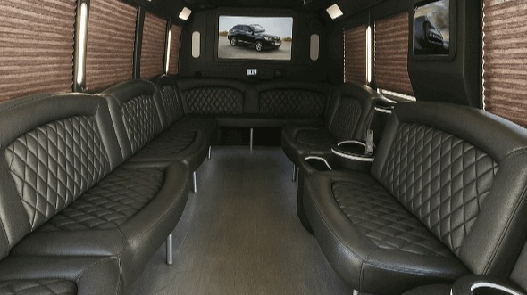 Interior of Vancouver Party Bus Company's 40 Passenger Party Bus in Tigard
