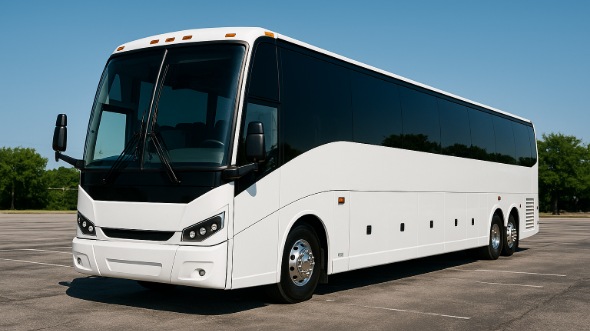 Exterior of Vancouver Party Bus Company's 47 Passenger Charter Bus in Vancouver