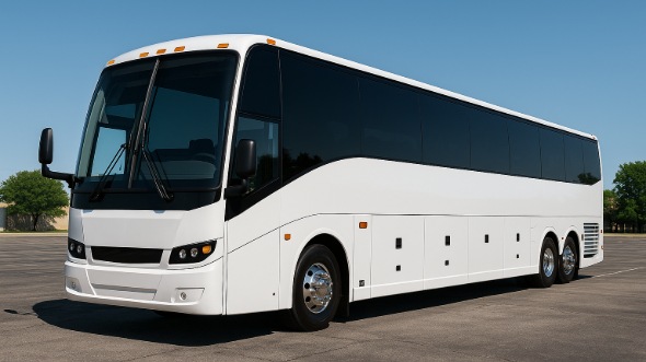 Exterior of Vancouver Party Bus Company's 56 Passenger Charter Bus in Vancouver